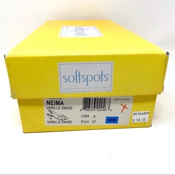 Softspots Neima vanilla snake sandals extra wide - Picture 8 of 8